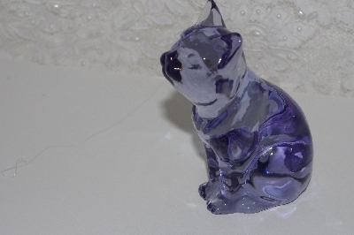 +MBAMG #0031-080  "Fenton Lavender Glass Cat"