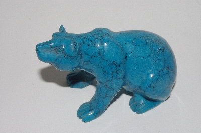 +MBAMG #0031-127  "Hand Carved Turquoise Bear"