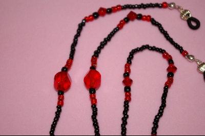 +MBA #2-024  "Red Fancy Glass Beads