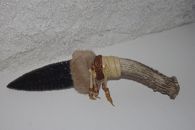 +MBAMG #099-190  "Faux Novelty Native American Look  Antler Handle  Knife"