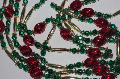 +MBAMG #099-046  "1980's Set Of (2)  Fancy Bead Garland"