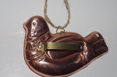 +MBAMG #099-088  "Vintage Lined Copper Dove Cookie Cutter"