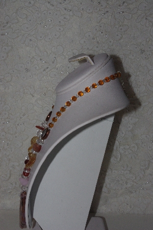 +MBAHB #00014-8814  "Beautiful Gemstone & Glass Bead Necklace"