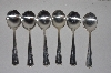 +MBAMG #00016-0023  "Vintage 1950's Set Of 6 Victor Co Soup Spoons" 