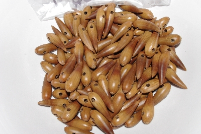 +MBAAC #01-02  "Set Of 125 Valley Oak Acorn Beads"