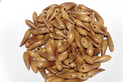 +MBAAC #01-04 "Set Of 125 Valley  Oak Acorn Beads"