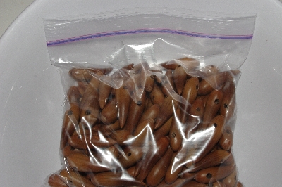 +MBAAC #01-11  "Set Of 125 Valley Oak Acorn Beads"