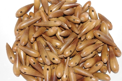 +MBAAC #01-16  "Set Of 125  Valley  Oak Acorn Beads"