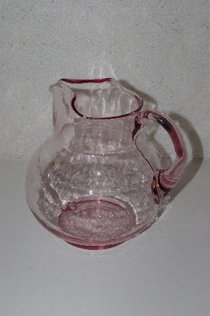 +MBAAC #01-9490  "Older Bright Pink Glass Pitcher"