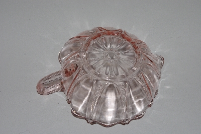 +MBAAC #01-9475  "Fancy Pink Glass Serving Dish"