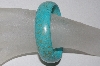 +MBAAC #01-9373  "Turquoise Blue Dyed Howlite Gemstone Bangle Bracelet"