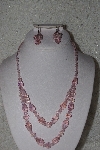 +MBAAC #01-9420  "Pink AB Crystal Bead Necklace & Earring Set"