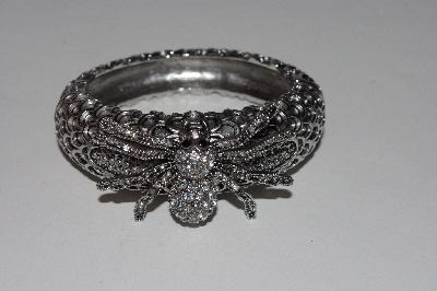 +MBAAC #01-9352  "Fancy Crystal Rhinestone Hinged Spider Bracelet"