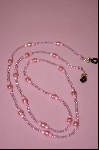 +MBA #2-143  "Fancy Textured Pink Glass Pearls"