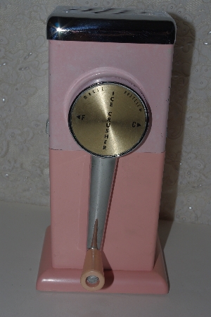 +MBAVG #101-0052  "Vintage 1950's Pink Magic Hostess Ice Crusher"