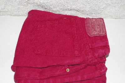 +MBAMG #100-0030  "Size 11  30x32   "1990's  Rust Red 501 Ladies Levi Jeans"