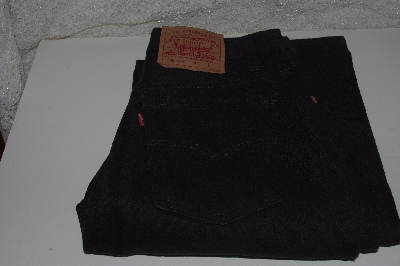 +MBAMG #100-0050    "Size 11- 30x32  "Older 1990's  Ladies Black 501 Jeans"