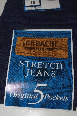 +MBAMG #100-0085   "Size 10-32" Long  "1990's DK Blue Ladies Jordache Jeans"