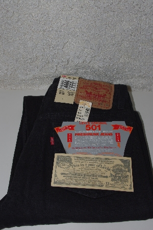 +MBAMG #100-0100   "Size 29x32  "1990's Ladies Black 501 Jeans"