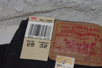 +MBAMG #100-0100   "Size 29x32  "1990's Ladies Black 501 Jeans"
