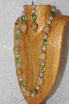 +MBAHB #033-204  "Honey Porcelain & Mixed Bead Necklace & Earring Set"