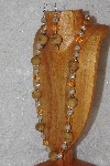 +MBAHB #033-187  "Honey Porcelain & Mixed Bead Necklace & Earring Set"