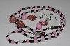 +MBAEG #001-0001  "Black, Clear & Pink Beads"