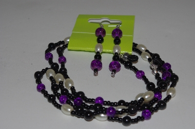 +MBAEG #001-0083   "Cream,Purple & Black"