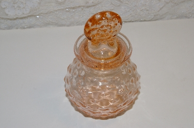 +MBAMG #0025-0012  "Vintage Pink Glass Vanity Jar"