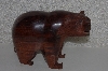 +MBANG #524-0206  "Large Hand Carved & Finished Rose Wood Bear"