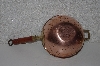 +MBA #524-0006 "Vintage Copper Colander With Wood Handle"