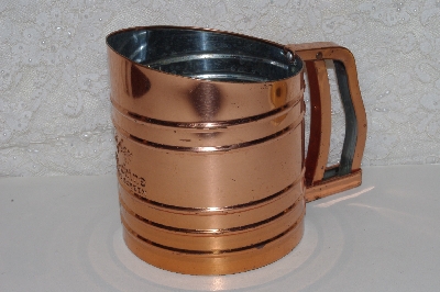 +MBA #524-0101   "Copper Foley Sift-Chine Triple Screen Sifter"