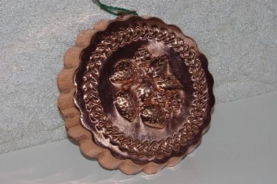 +MBAMG #S99-0105  "Vintage Copper Strawberry Mold"