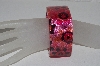 +MBAMG #S99-0017  "Floral Resin Bangle Bracelet"