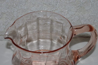 +MBAMG #108-0079  "Vintage Pink Glass Pitcher"