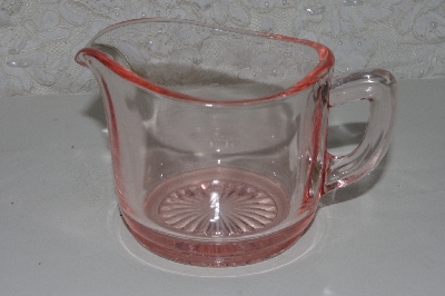 +MBAMG #108-0001  "Vintage Pink Glass Creamer"