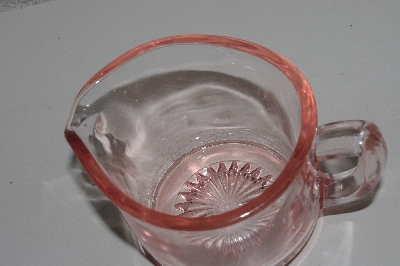 +MBAMG #108-0001  "Vintage Pink Glass Creamer"