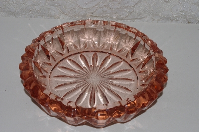 +MBAMG #108-0042  "Vintage Pink Glass Ash Tray"