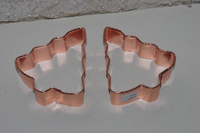 +MBAMG #108-0109  "Set Of 2 Copper Christmas Tree Cookie Cutters"