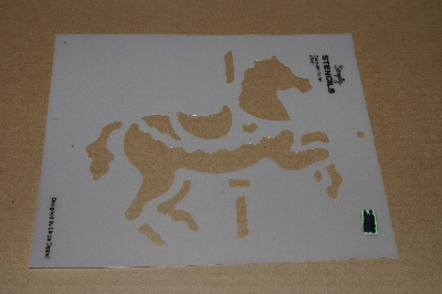 +MBAMG #009B-0129  "Plaid #28541 Carousel Horse"