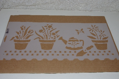 +MBAMG #009B-0100 "Large Potted Floral Stencil"