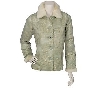 +MBACF #A74681B- Denim & Co Fully Lined Printed Faux Suede Jacket With/Faux Fur Trim"