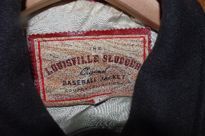 +MBACF #589-0013  "Red & Black Louisville Slugger Baseball Jacket"