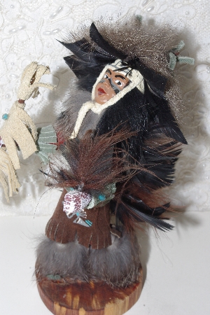 +MBAMG #999-0138  "Signed Child Fancy Dancer Native American Doll"