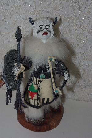 +MBAMG #999-0142   "Signed Child White Buffalo Warrior  Native American Doll"