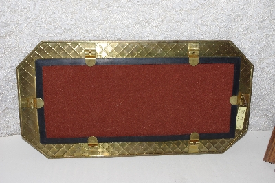 +MBACF #999-0083  "Older Brass Frame With Removeable Mirror"