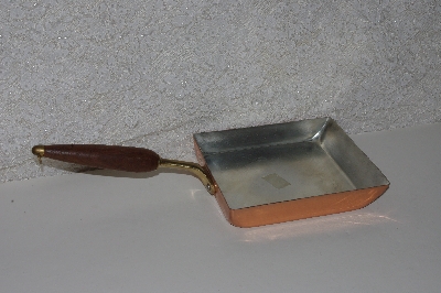 +MBAAF #0013-0040  "Older Square Copper Grilled Cheese Pan"