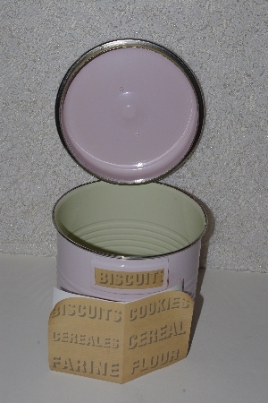 +MBAAF #0013-0113  "Typhoon Vintage Kitchen Pink All Purpose Canister"