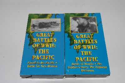 MBACF #VHS-217  "1997 Great Battles Of WWII The Pacific VHS Set"