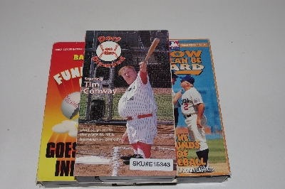 MBACF #VHS-0224  "Set Of 3 Funny Baseball Funny VHS Videos"